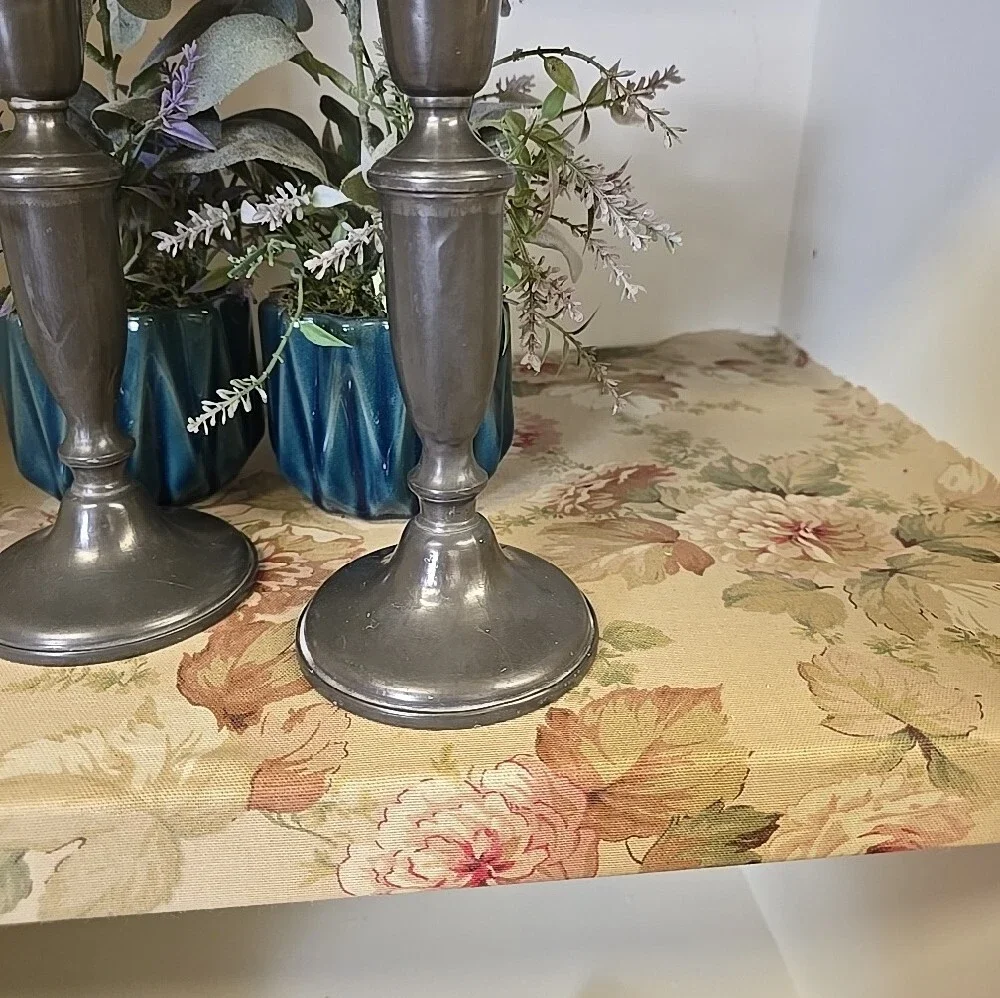Empire Pewter weighted candlesticks